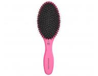 Oválný kartáč na vlasy s kančími a nylonovými štětinami Olivia Garden Expert Care Oval - růžový