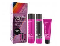 Dárková sada pro barvené vlasy Matrix Keep Me Vivid - šampon + péče + krém