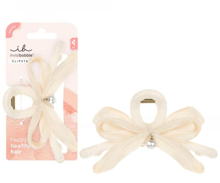Sk�ipec do vlas� s ma�l� a perli�kou Invisibobble Clipstar L Ballet Core - kr�mov�