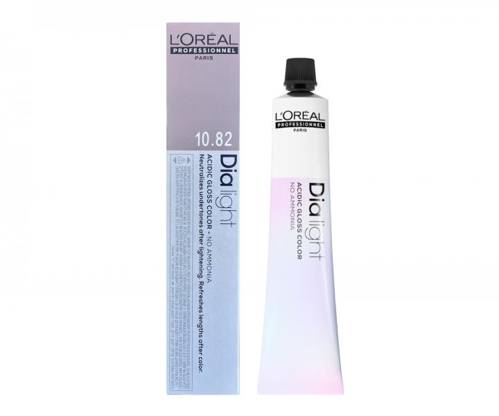 Přeliv na vlasy Loréal Dialight 50 ml - Pearls 10.82 blond velmi velmi světlý mokka duhový milkshake