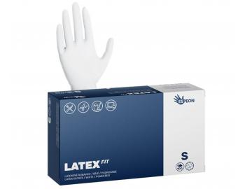 Latexové pudrované rukavice Espeon Latex Fit - 100 ks, bílé, velikost S