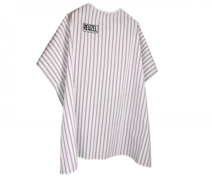 Pnsk pltnka na sthn vlas a vous Reuzel Striped Barber Cape - bl s prouky