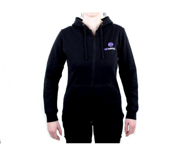 Mikina na zip s potiskem - dmsk, ern M