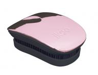 Cestovní kartáč na vlasy Ikoo Pocket Metallic Rose - černo-starorůžový