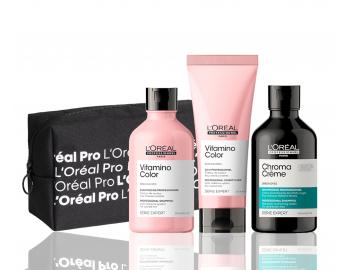 Sada pro barvené vlasy Loréal Professionnel Serie Expert Vitamino Color + kosmetická taška zdarma
