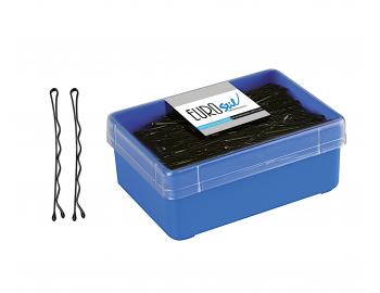 Vlnit sponka Eurostil Profesional - 5 cm, ern - 300 ks