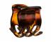 Skřipec do vlasů Eurostil Profesional Clips - 12 ks - 4 cm, hnědý