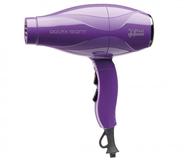 Fén na vlasy Gamma Piú Relax Silent - 1900 W, fialový