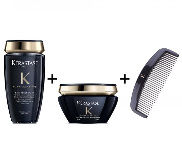 pro všechny typy vlasů Kérastase Chronologiste - šampon + maska + hřeben ZDARMA - Kérastase ...