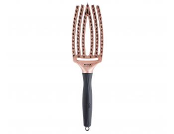 Kartáč Olivia Garden Fingerbrush Combo Medium Trinity Edition - růžovo-zlatý