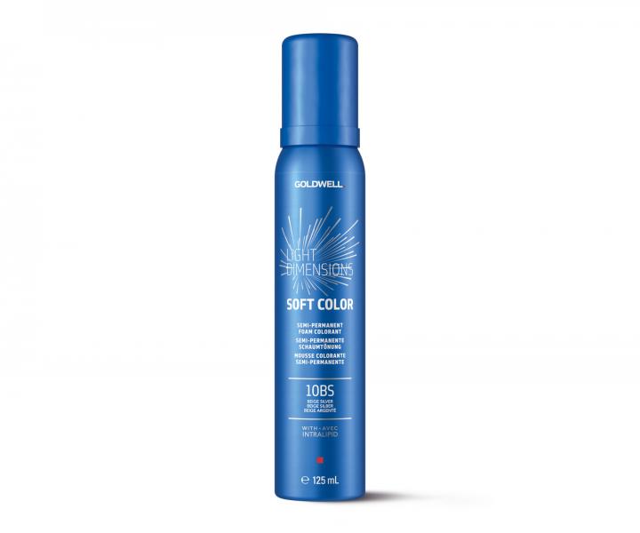 Pěnový přeliv na vlasy Goldwell Light Dimensions Soft Color 125 ml - 10BS béžovo stříbrná blond