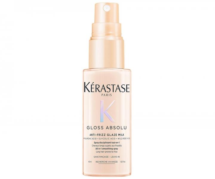 Uhlazuj�c� termoochrann� sprej pro vlasy se sklonem ke krepat�n� K�rastase Gloss Absolu Anti-Frizz Glaze Milk - 45 ml