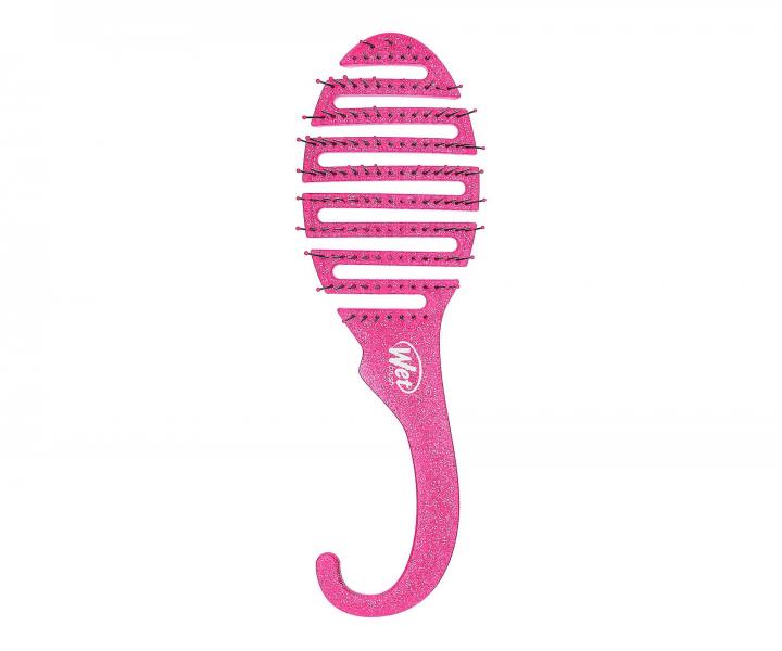 Kartáč na rozčesávání vlasů Wet Brush Shower Detangler Pink Glitter - třpytivý růžový