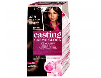 Přeliv bez amoniaku Loréal Casting Créme Gloss - 418 čokoládová