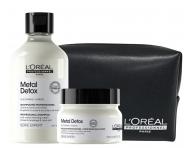 Sada pro barven� a po�kozen� vlasy Lor�al Professionnel Serie Expert Metal Detox + ta�ti�ka zdarma