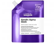 �ampon pro uhlazen� krepat�ch vlas� Lor�al Professionnel Serie Expert Keratin Alpha Sleek - 500 ml, n�hradn� n�pl�