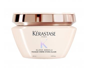 Hydrata�n� a rozjas�uj�c� maska pro pevn� a krepat� vlasy K�rastase Gloss Absolu Masque Cr�me Hydra-Glaze - 200 ml
