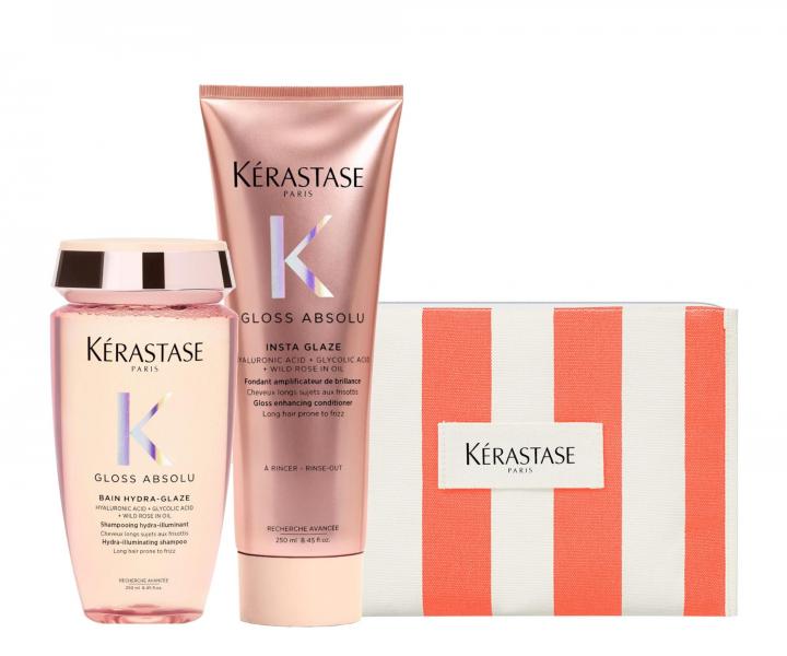 Řada pro hydrataci a rozjasnění dlouhých vlasů se sklonem ke krepatění  Kérastase Gloss Absolu