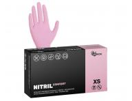 Nitrilové rukavice Espeon Nitril Comfort - 100 ks, růžové, velikost XS
