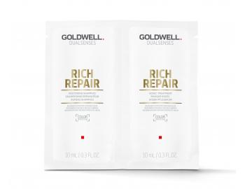 Šampon a kondicionér na suché vlasy Goldwell Rich Repair -  2x10 ml