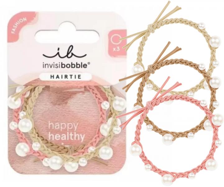 Sada ozdobn�ch gumi�ek do vlas� Invisibobble Hairtie Princess Pearl - 3 ks