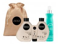 Drkov sada pro such vlasy a kudrnat vlasy Zenz Deep Wood + kondicionr Malibu C zdarma
