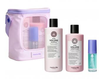 Dárková sada pro objem jemných vlasů Maria Nila Pure Volume + kosmetická taška zdarma