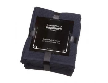 Oboustranné bavlněné ručníky Barburys 50 x 80 cm, černé - 6 ks