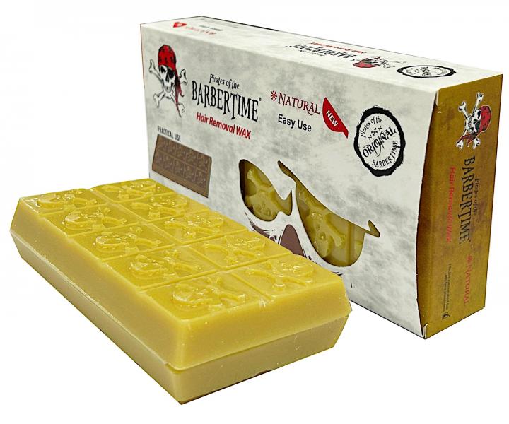 Depilační vosk Pirates of the Barbertime Hair Removal Wax Natural - žlutý, 2x250 g