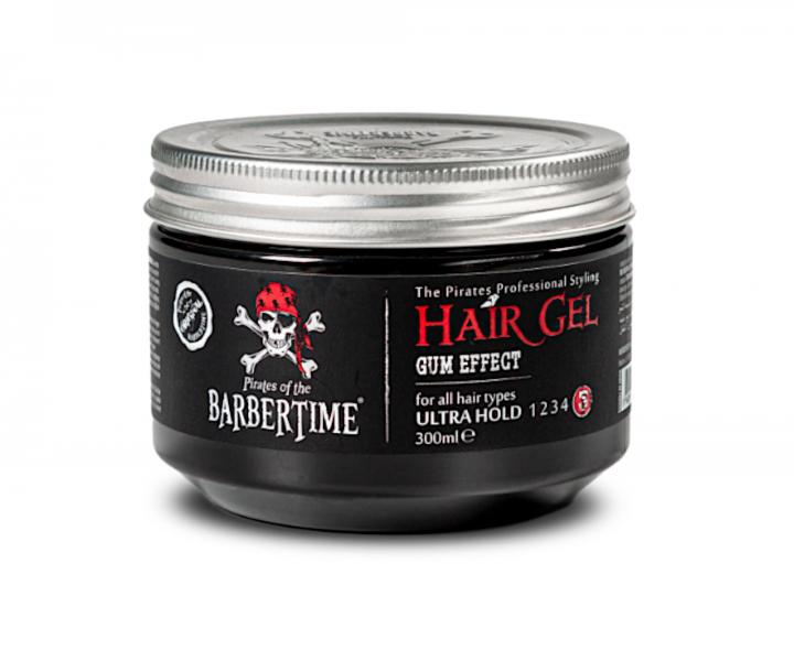 Gel na vlasy s gumovým efektem s maximální fixací Barbertime Hair Gel Gum Effect - 300 ml