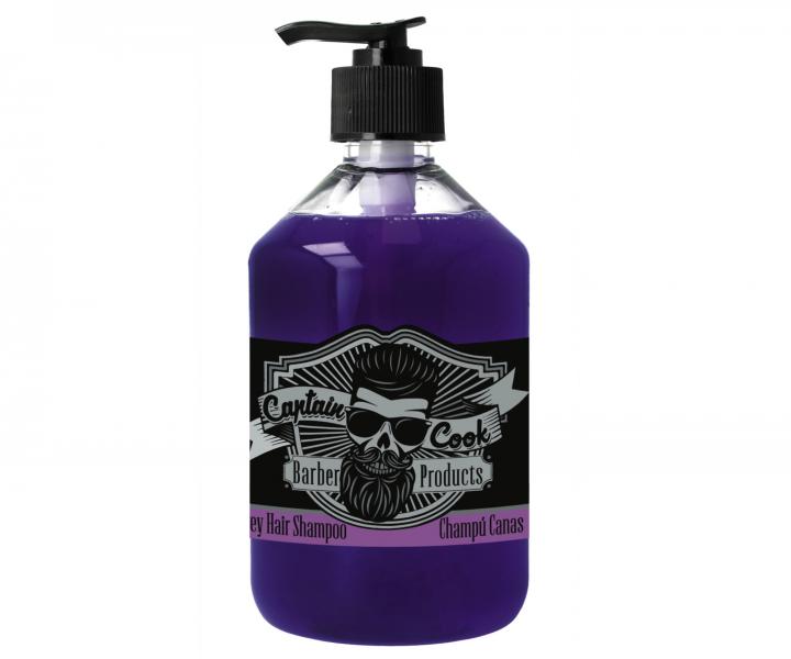 Pánský neutralizační šampon na šedivé vlasy Captain Cook Grey Hair Shampoo - 500 ml