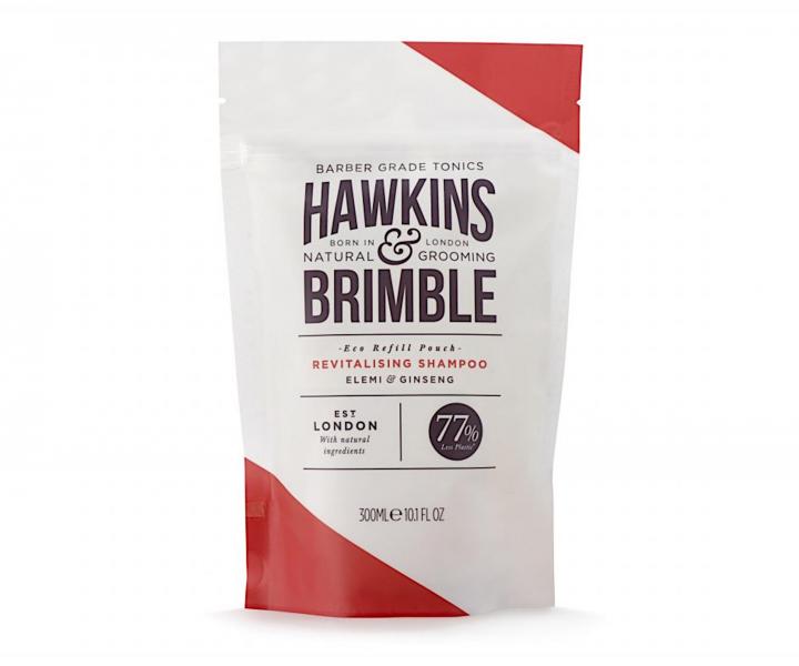 Pánský revitalizující šampon na vlasy Hawkins & Brimble - 300 ml, náhradní náplň