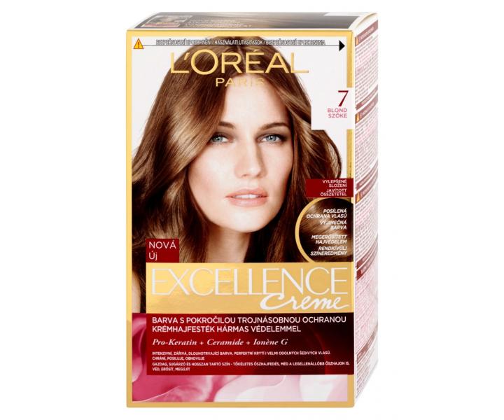 Permanentní barva Loréal Excellence 7 blond
