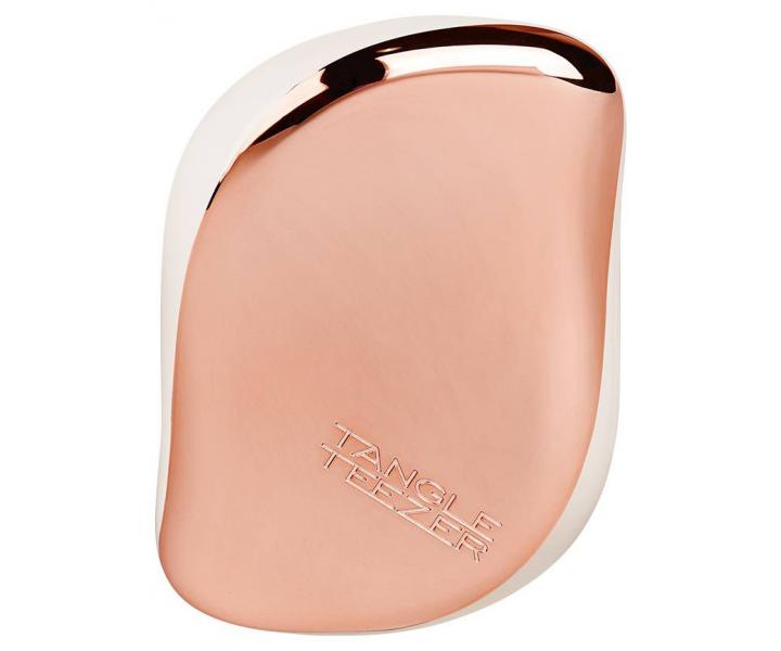 Kart na vlasy Tangle Teezer Compact - Rose Gold Cream, krmov/rovozlat