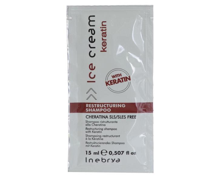 Restrukturalizan ampon s keratinem Inebrya Keratin - 15 ml