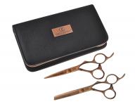 Sada nůžek 5,75" a 6,35" SilkCut Pro Copper Edition Olivia Garden + kartáč zdarma