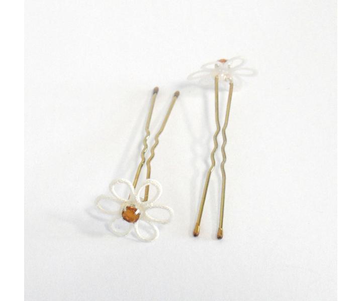 Vl�senka s kyti�kou a �lut�m kam�nkem - b�l�/zlat�