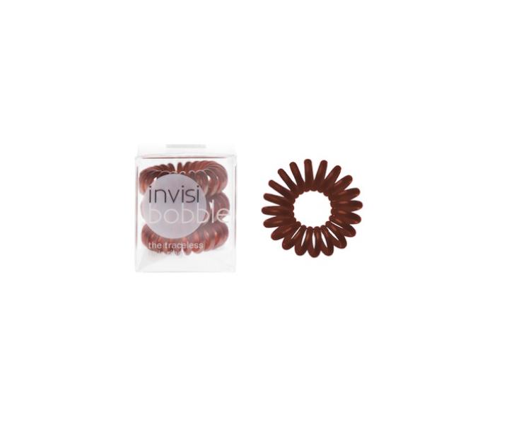 Spirálová gumička do vlasů Invisibobble Chocolate Brown - hnědá