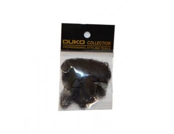 Síťka na vlasy s gumičkou Duko 4201 jemná - 3 ks, černá