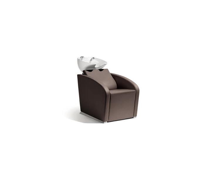 Kadeřnický mycí box Elegantia Sibel - hnědý