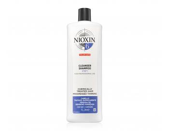 Šampon pro silně řídnoucí chemicky ošetřené vlasy Nioxin System 6 Cleanser Shampoo - 1000 ml