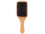 Ploch� d�ev�n� kart�� na vlasy s kan��mi a nylonov�mi �t�tinami Sister Young Vera Hair Brush - 24,3 x 8 cm