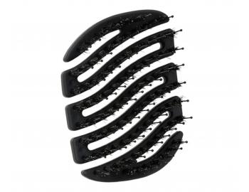 Kart�� na vlasy s kan��mi a nylonov�mi �t�tinami Sister Young Mila Pocket Hair Brush - �ern�