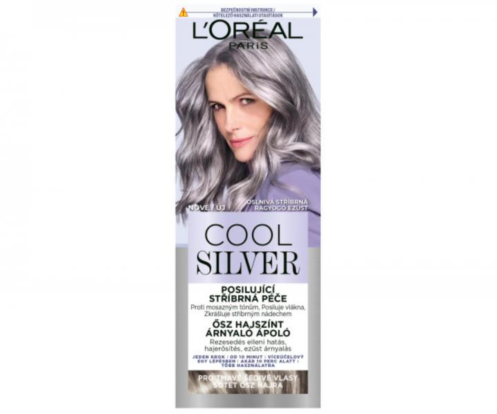 Posilující stříbrná péče Loréal Paris Cool Silver - oslnivá stříbrná, 114 ml