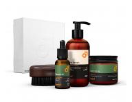 Pnsk drkov sada na vousy Beviro Complete Beard Set Bergamia Wood