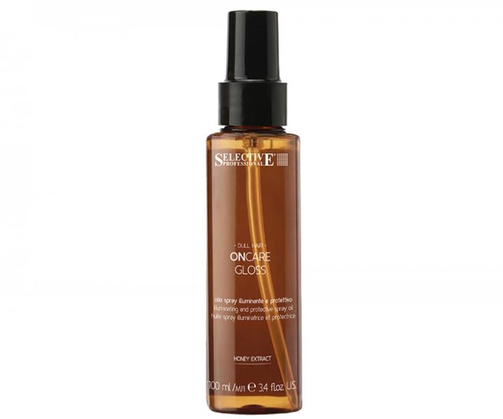 Olejov� bezoplachov� sprej pro vlasy nam�han� sluncem Selective Professional OnCare Gloss Protective Spray Oil - 100 ml