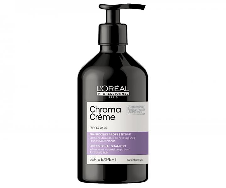 Šampon pro neutralizaci žlutých tónů Loréal Professionnel Serie Expert Chroma Créme - 500 ml