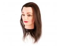 Cvin hlava s prodnmi vlasy Eurostil Profesional - katanov hnd, 35-40 cm