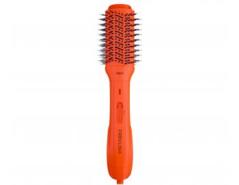 Oválný horkovzdušný kartáč na vlasy Freylish Hot Air Brush 2.0 - 1000 W, oranžový