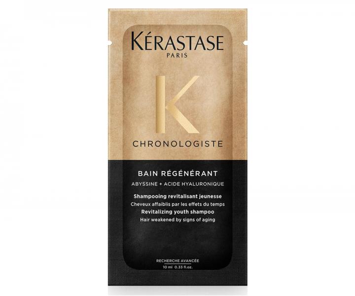 Revitaliza�n� hydrata�n� �ampon pro st�rnouc� vlasy K�rastase Chronologiste Bain R�g�n�rant - 10 ml (bonus)